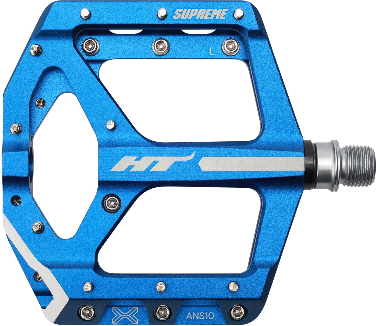 HT COMPONENTS - pedale flat bicicleta MTB ANS10 Supreme Emil Johansson - albastru - 154085
