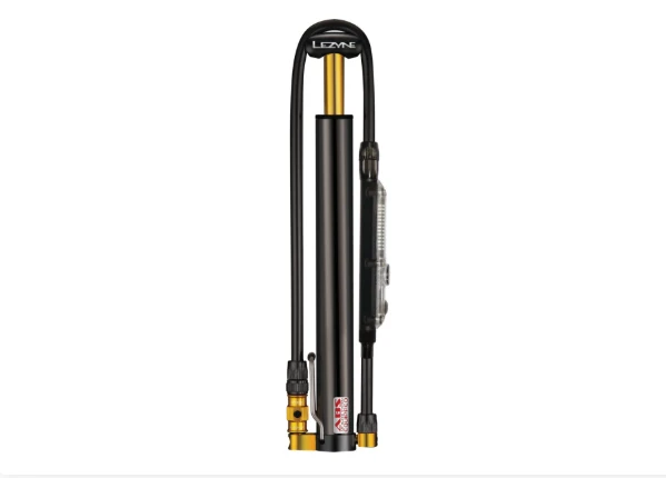 1. Lezyne - mini pompa - CNC Micro Floor Drive Digital HPG - afisaj digital- 160 psi | 11 bar - negru
