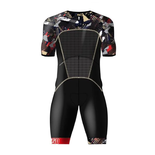 2. Z3R0D - costum triatlon cu maneca scurta - TTSUIT START HOMME - psycho champagne