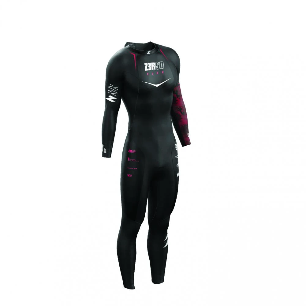 1. Z3R0D - costum neopren barbati Flex wetsuit - black red