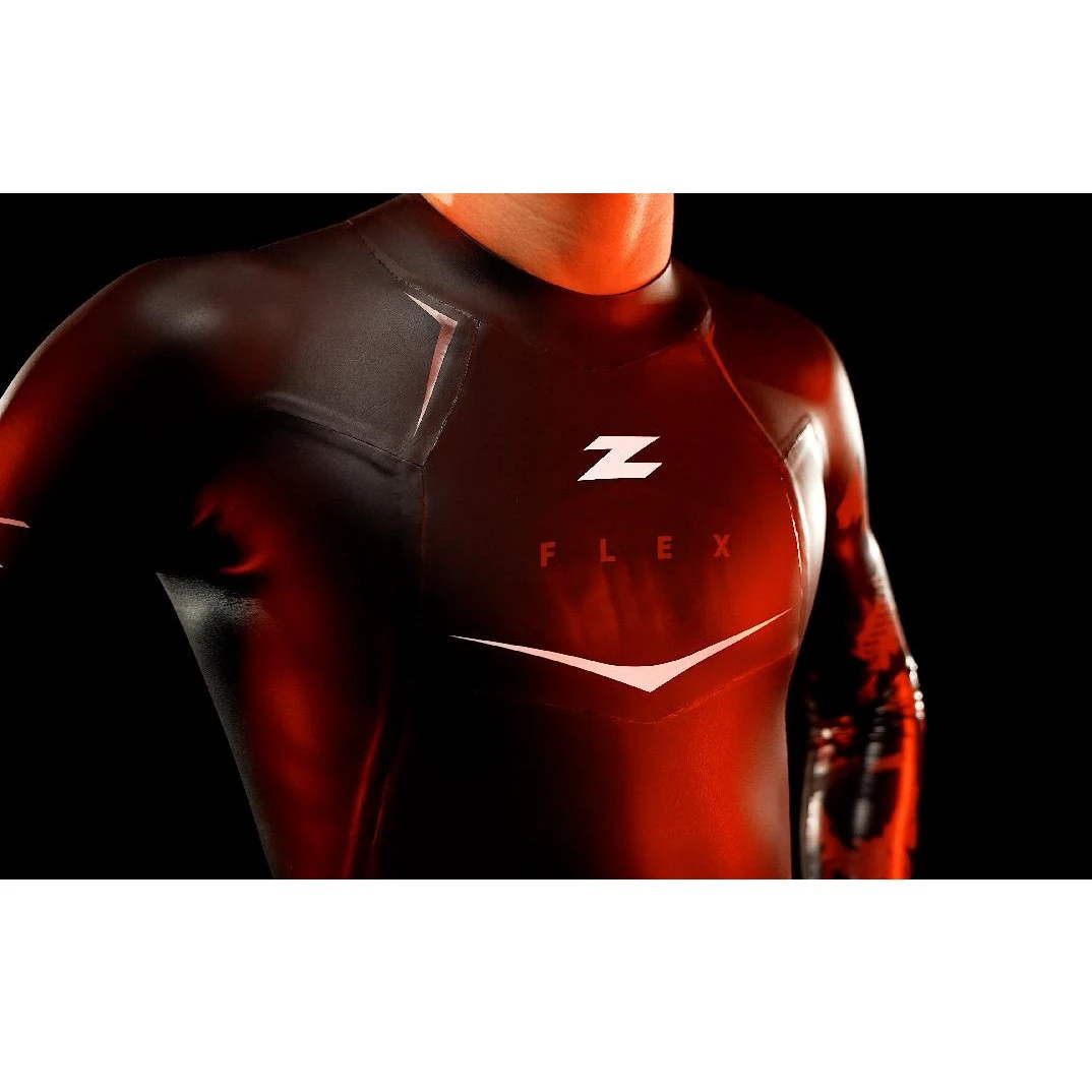 8. Z3R0D - costum neopren barbati Flex wetsuit - black red