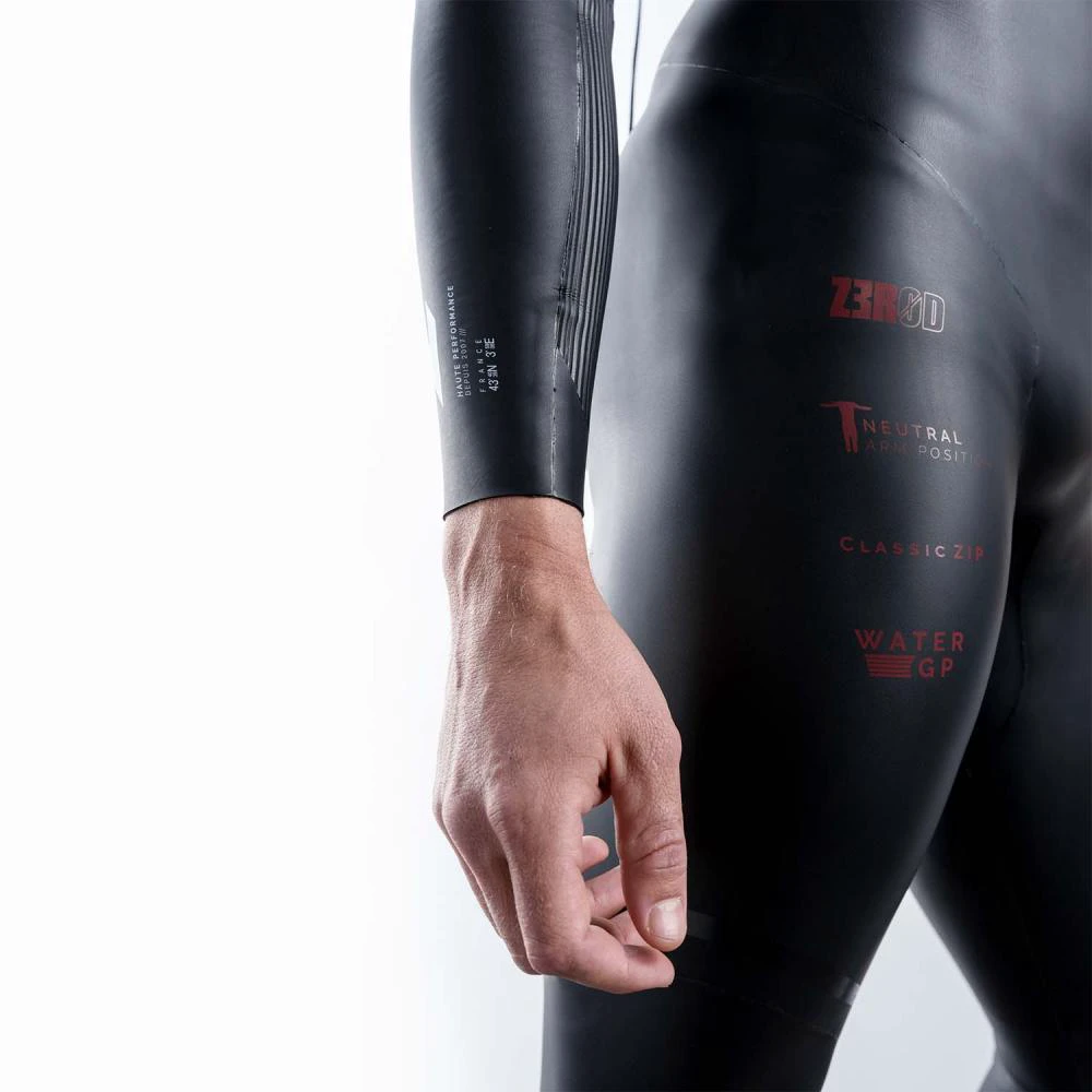 7. Z3R0D - costum neopren barbati Flex wetsuit - black red