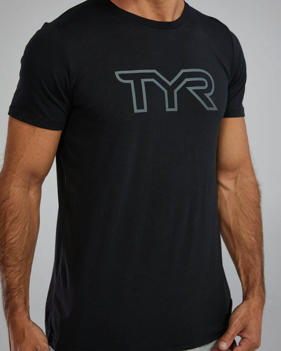 5. Tricou tehnic TYR Ultrasoft Lightweight - negru | confortabil și durabil