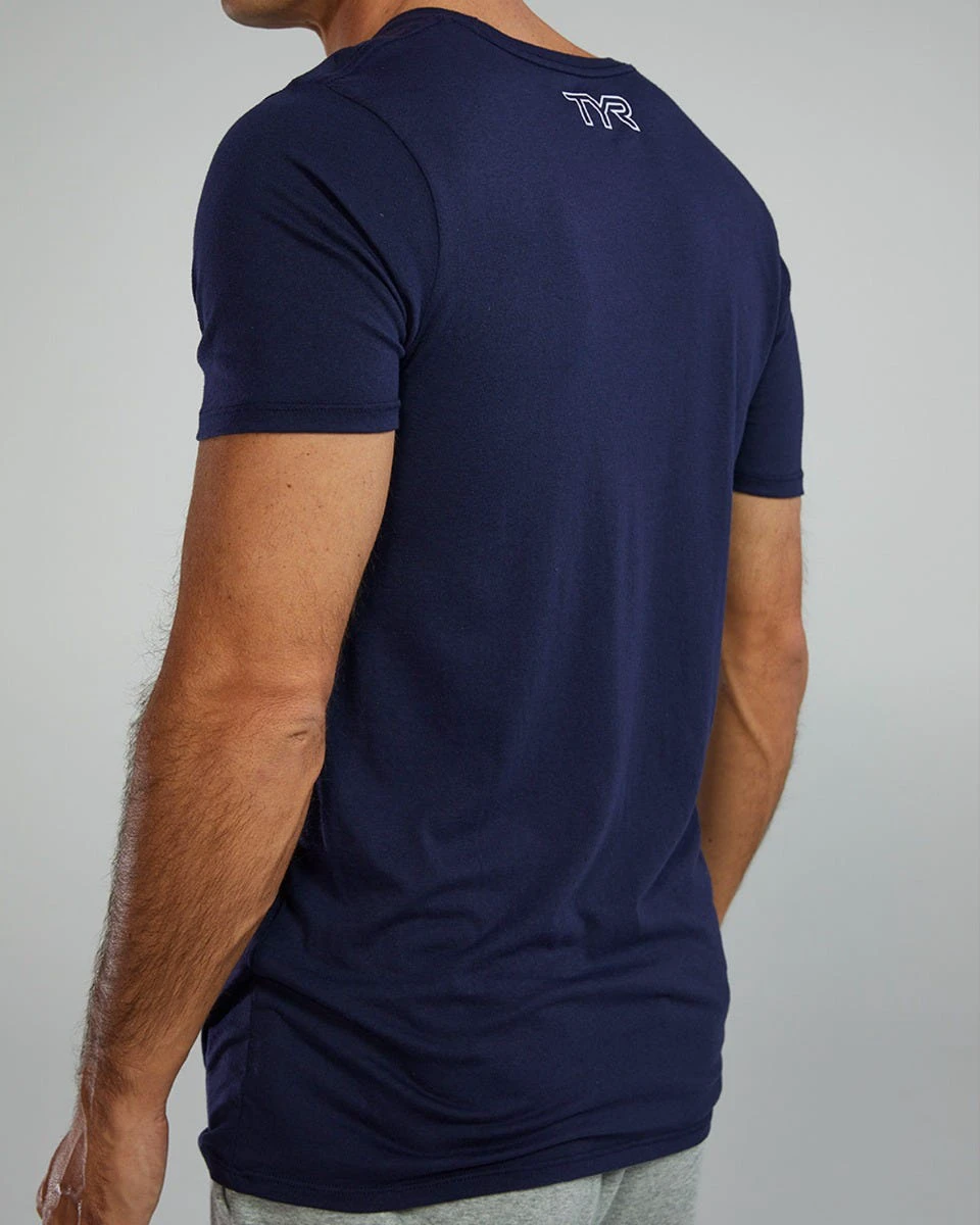 6. Tricou tehnic TYR Ultrasoft Lightweight - bleumarin | confortabil și durabil