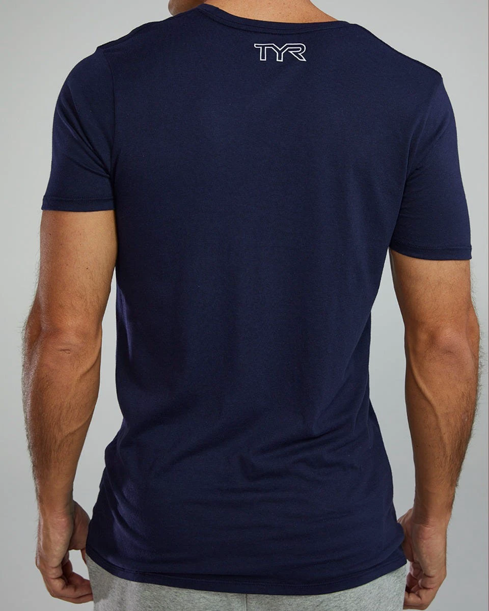7. Tricou tehnic TYR Ultrasoft Lightweight - bleumarin | confortabil și durabil