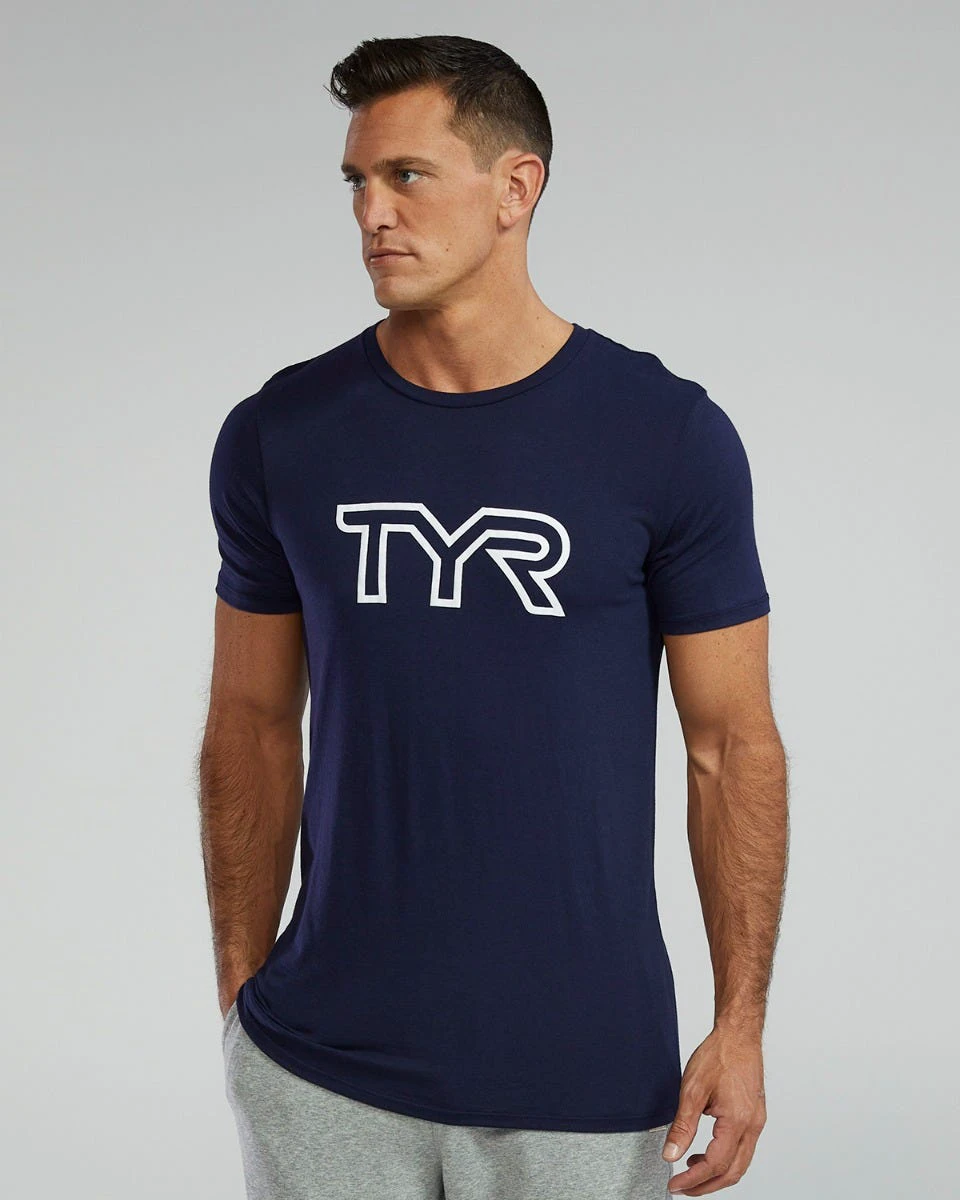 Tricou tehnic TYR Ultrasoft Lightweight - bleumarin | confortabil și durabil - 159205