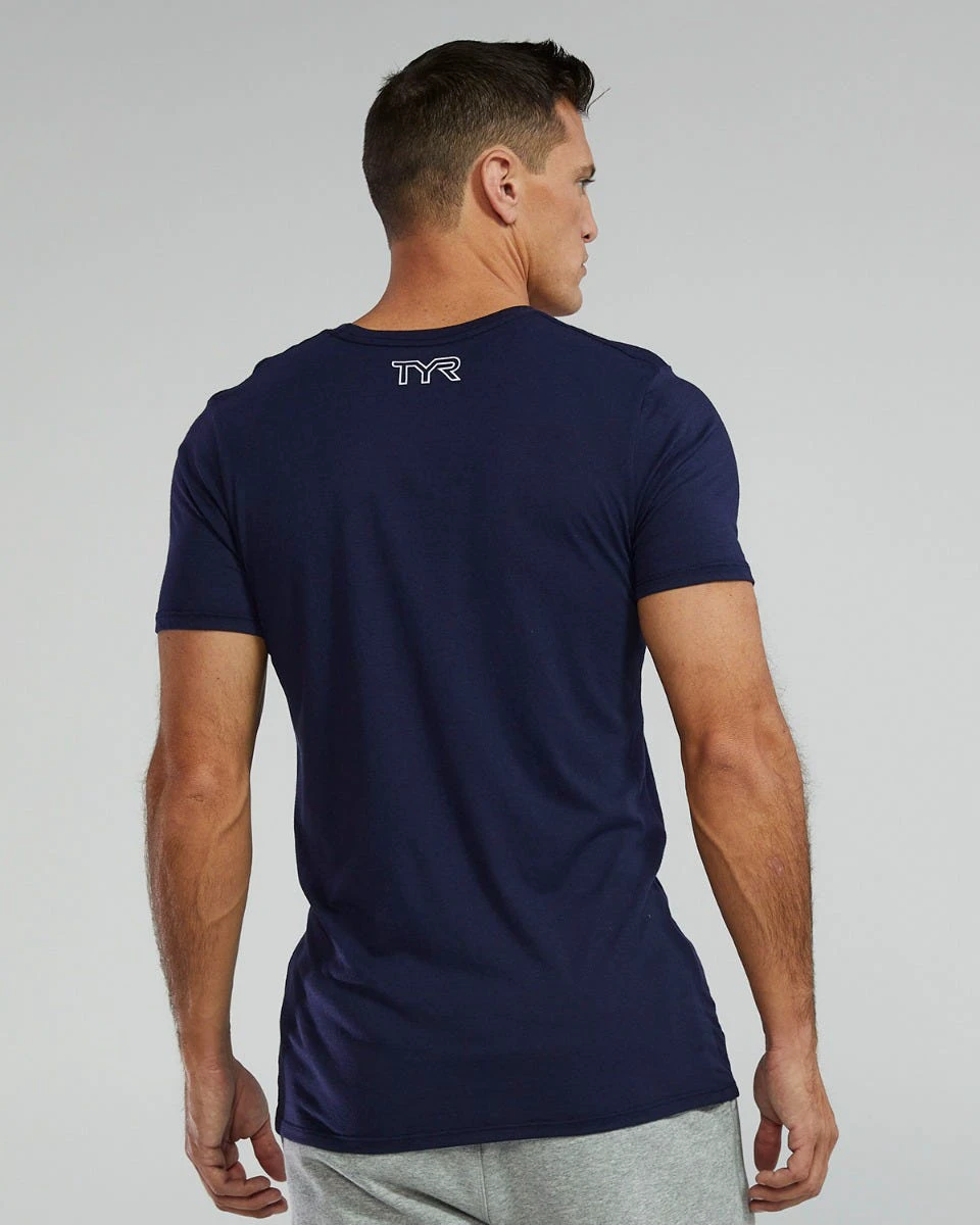 2. Tricou tehnic TYR Ultrasoft Lightweight - bleumarin | confortabil și durabil