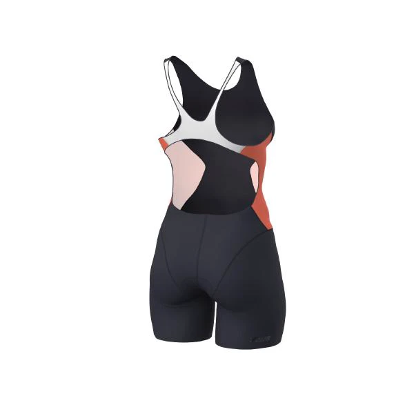 2. Z3R0D - Costum triatlon femei fara maneci - Racer TRISUIT WOMAN FUSION CORAL