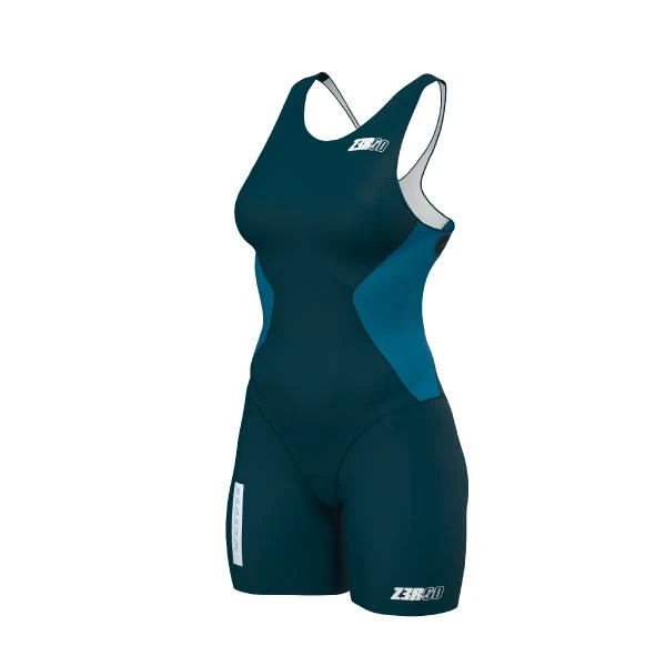 1. Z3R0D - Costum triatlon femei fara maneci - Racer TRISUIT WOMAN Deep Ocean