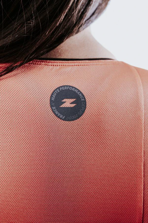 7. Z3R0D - Costum triatlon femei cu maneci - Racer TTsuit - fusion coral