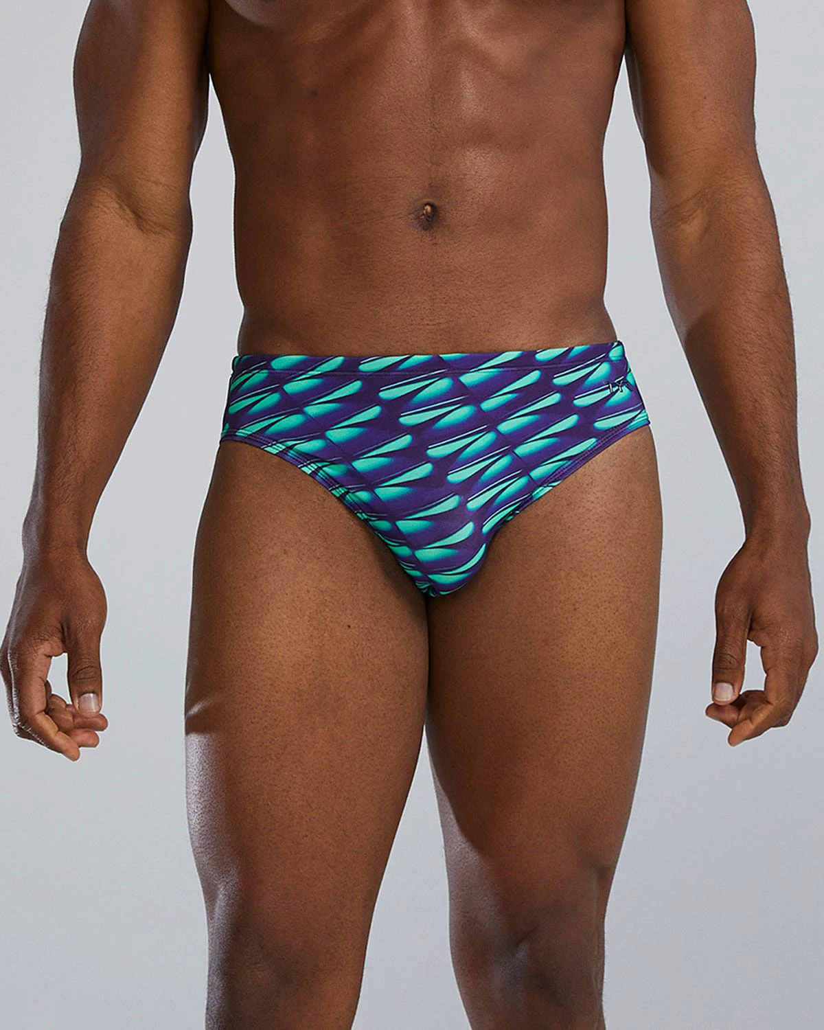 Slip înot TYR Dragonflyte - verde/bleumarin | rezistent clor - 159221