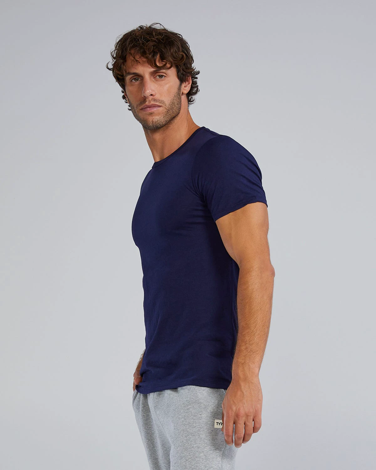 3. Tricou tehnic TYR Unisex Lightweight Ultrasoft Tech - confortabil - NAVY
