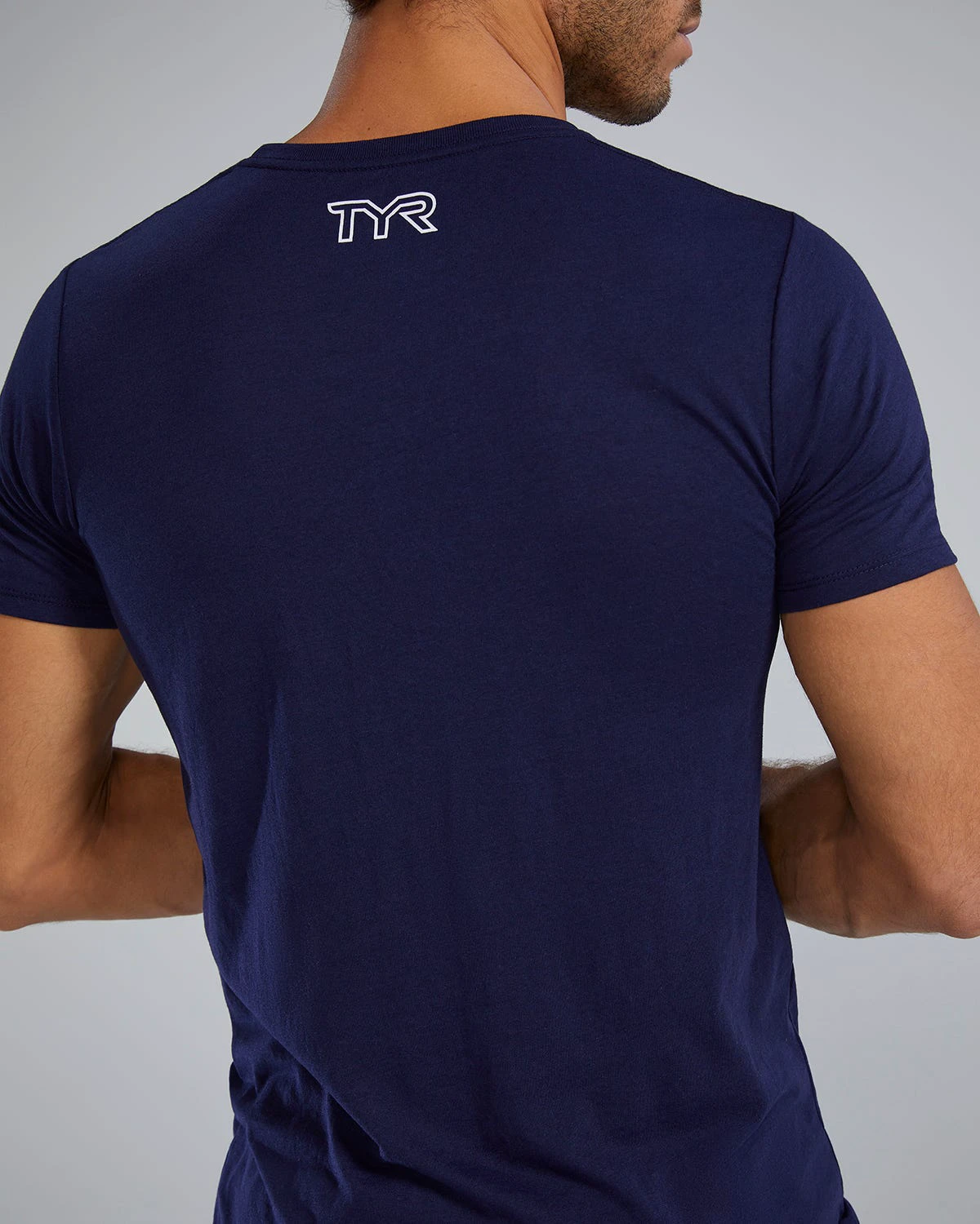 8. Tricou tehnic TYR Unisex Lightweight Ultrasoft Tech - confortabil - NAVY