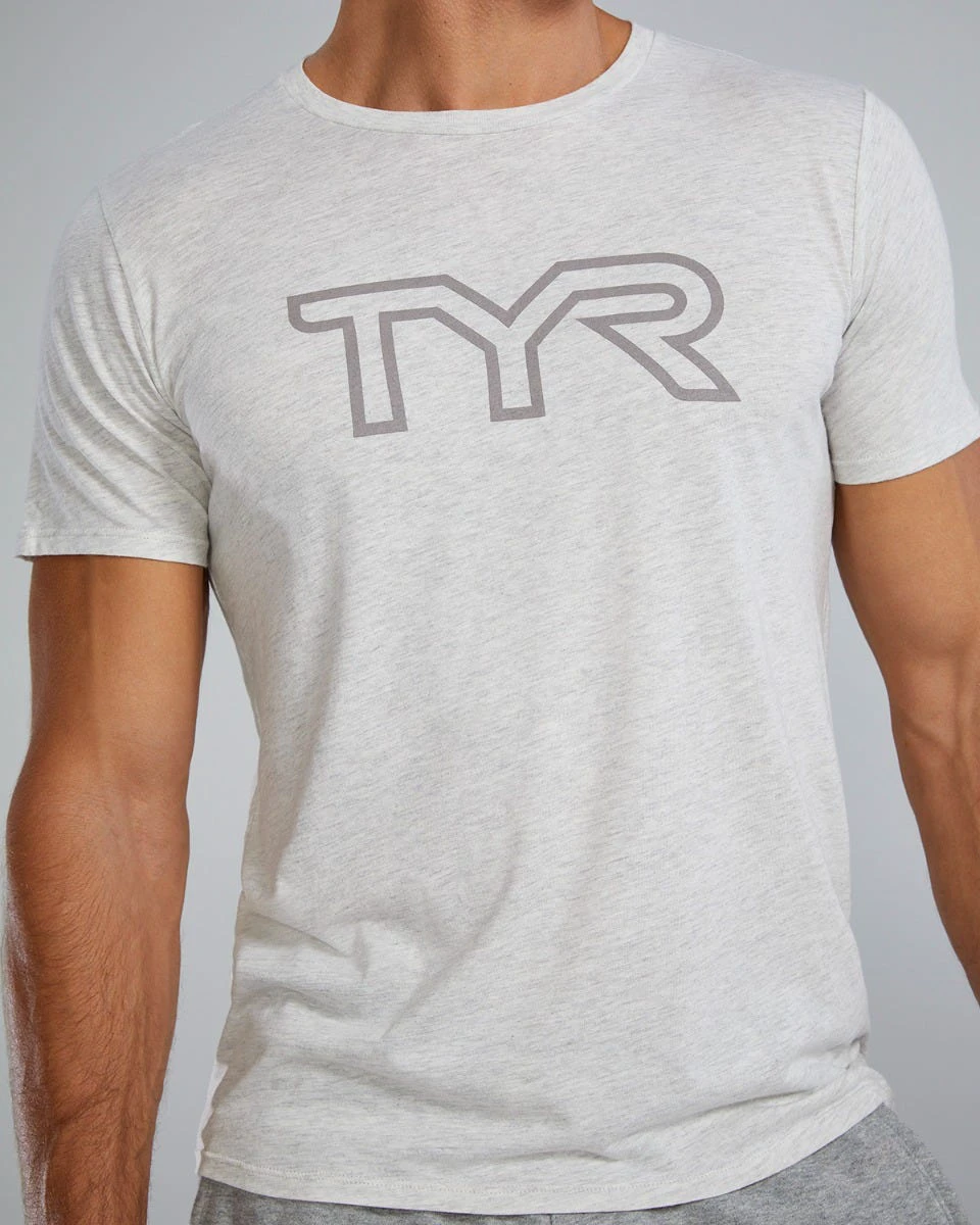 5. Tricou tehnic TYR Ultrasoft Lightweight - gri Ash Heather | confortabil și durabil