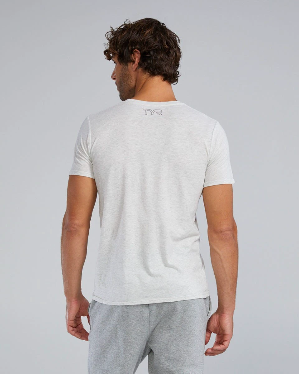 2. Tricou tehnic TYR Ultrasoft Lightweight - gri Ash Heather | confortabil și durabil