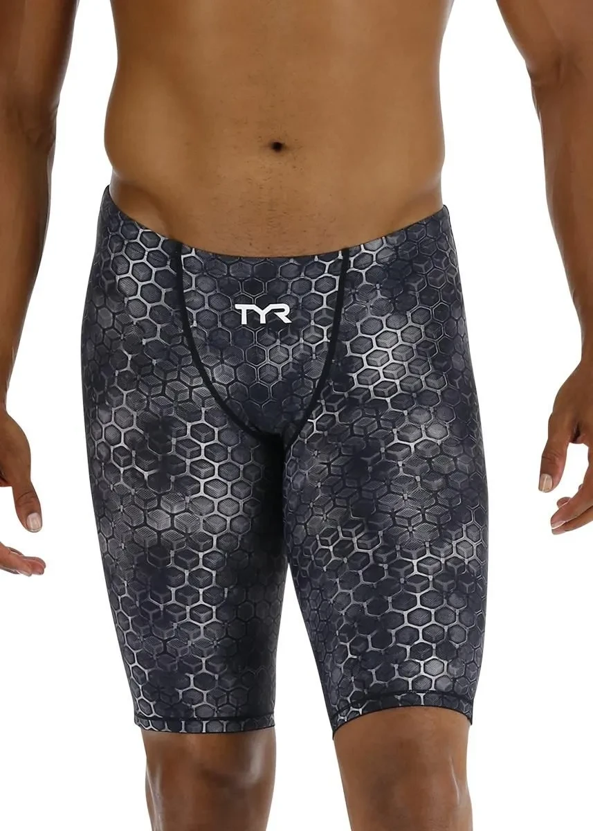 Jammer înot tehnic TYR Thresher Akurra - negru | World Aquatics approved - 159245