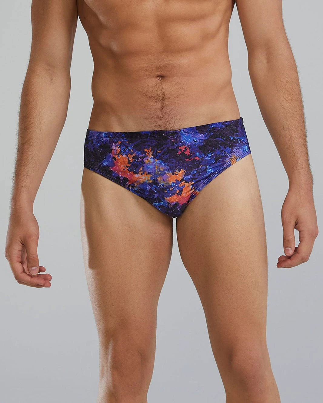 1. Slip înot bărbați TYR Durafast Elite Brief - mov/portocaliu | rezistent clor 300h+