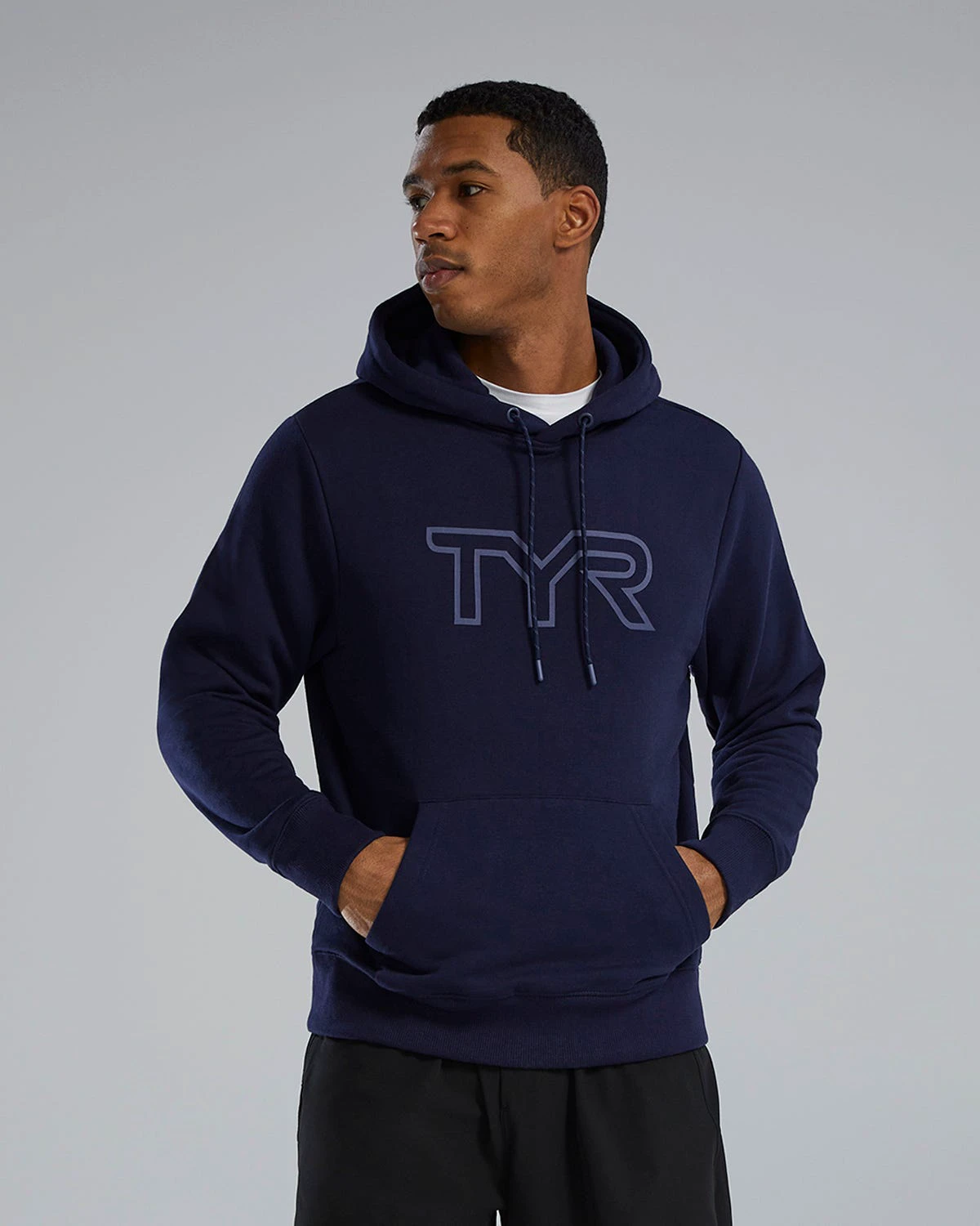 Hanorac unisex TYR Ultrasoft Big Logo Tech Hoodie - bleumarin | confortabil - 159895