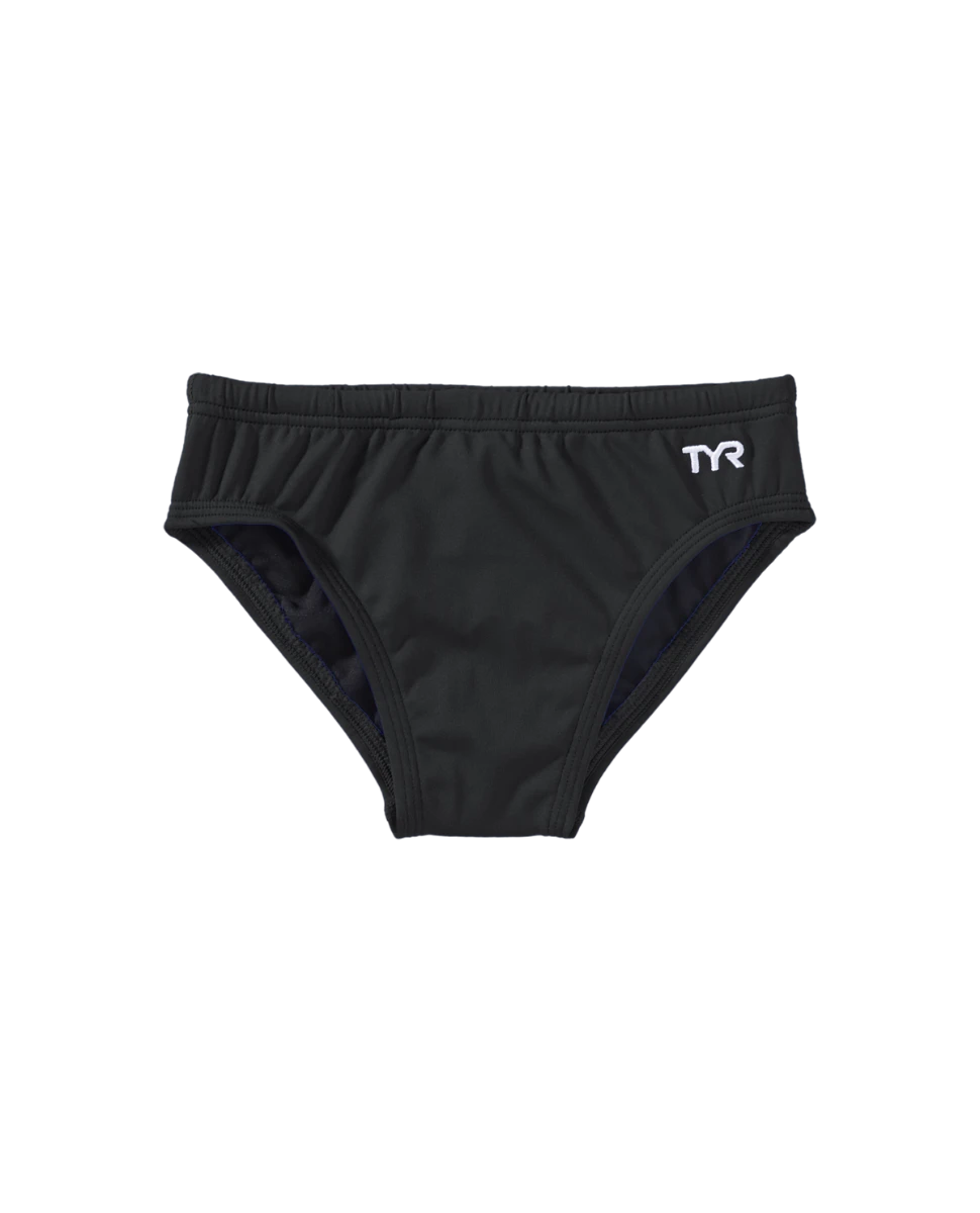 1. Slip înot copii TYR Solid Racer - bleumarin | rezistent clor