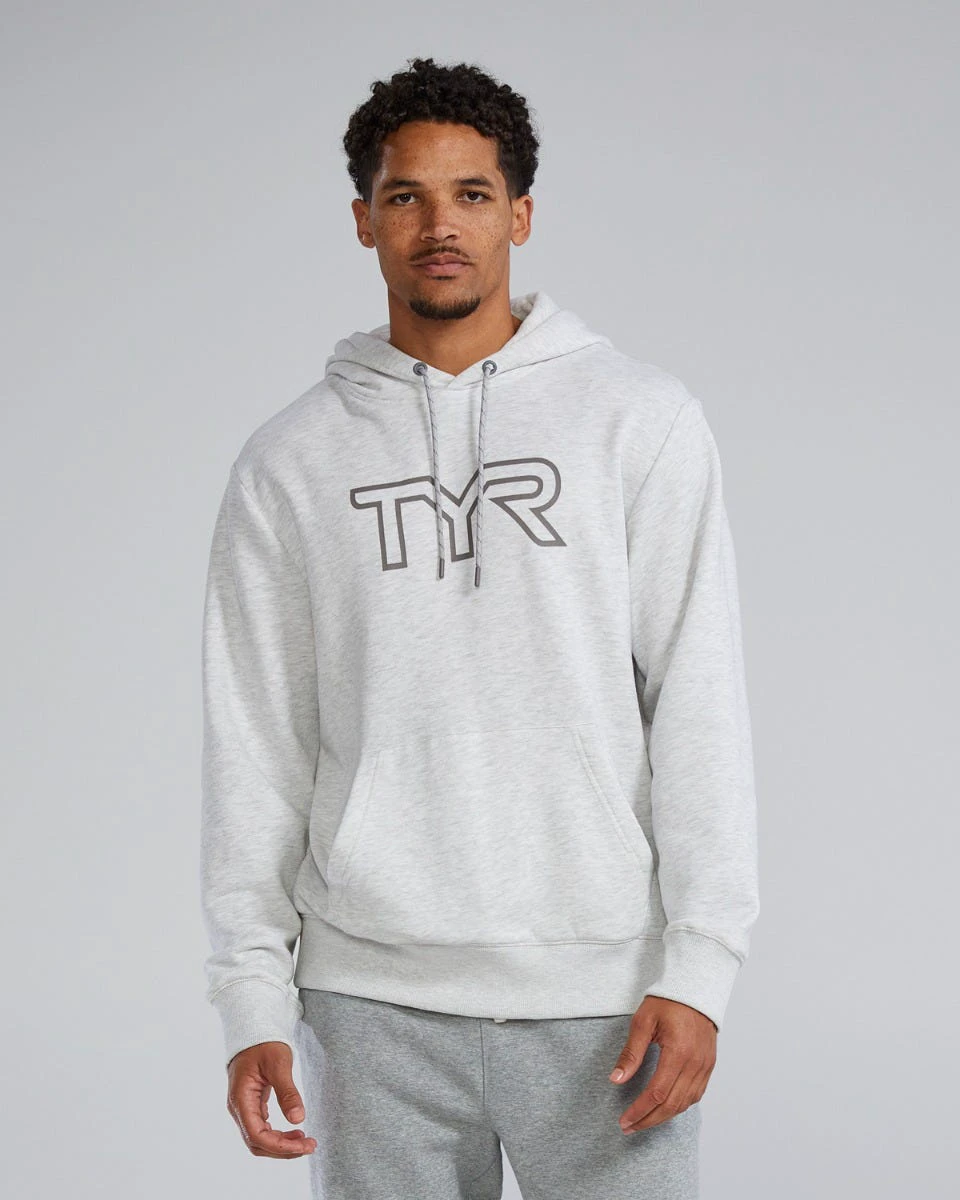Hanorac unisex TYR Ultrasoft Big Logo Tech Hoodie - gri Ash Heather | confortabil - 159900