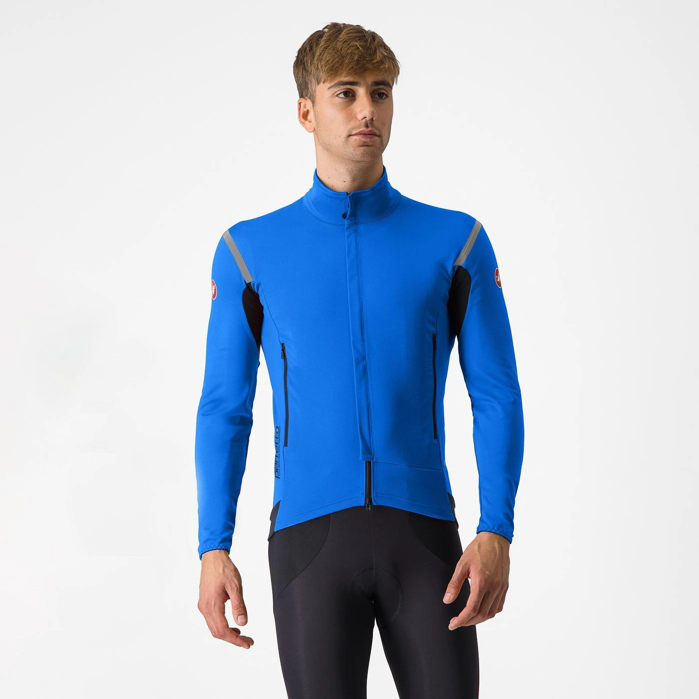 Jachetă ciclism Castelli Perfetto RoS 2 - albastru electric/argintiu reflex | GORE-TEX - 160211
