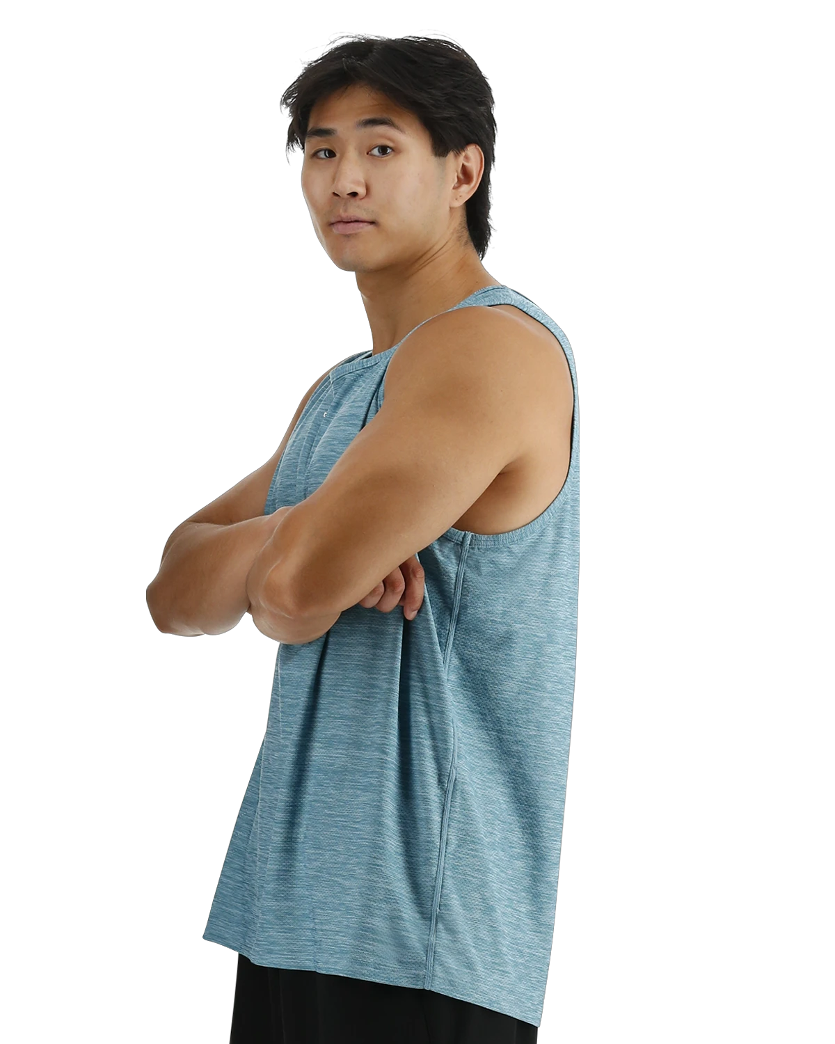 3. Maiou tehnic TYR Airtec Tank - albastru Delph Blu Heather
