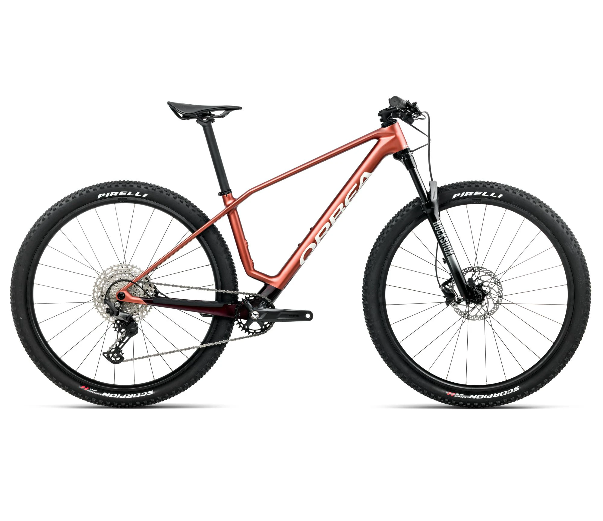 Orbea ALMA M50 (2026) - bicicletă MTB XC hardtail - Mars Red (Matt) | Metallic Burgundy Red (Gloss) - 160500