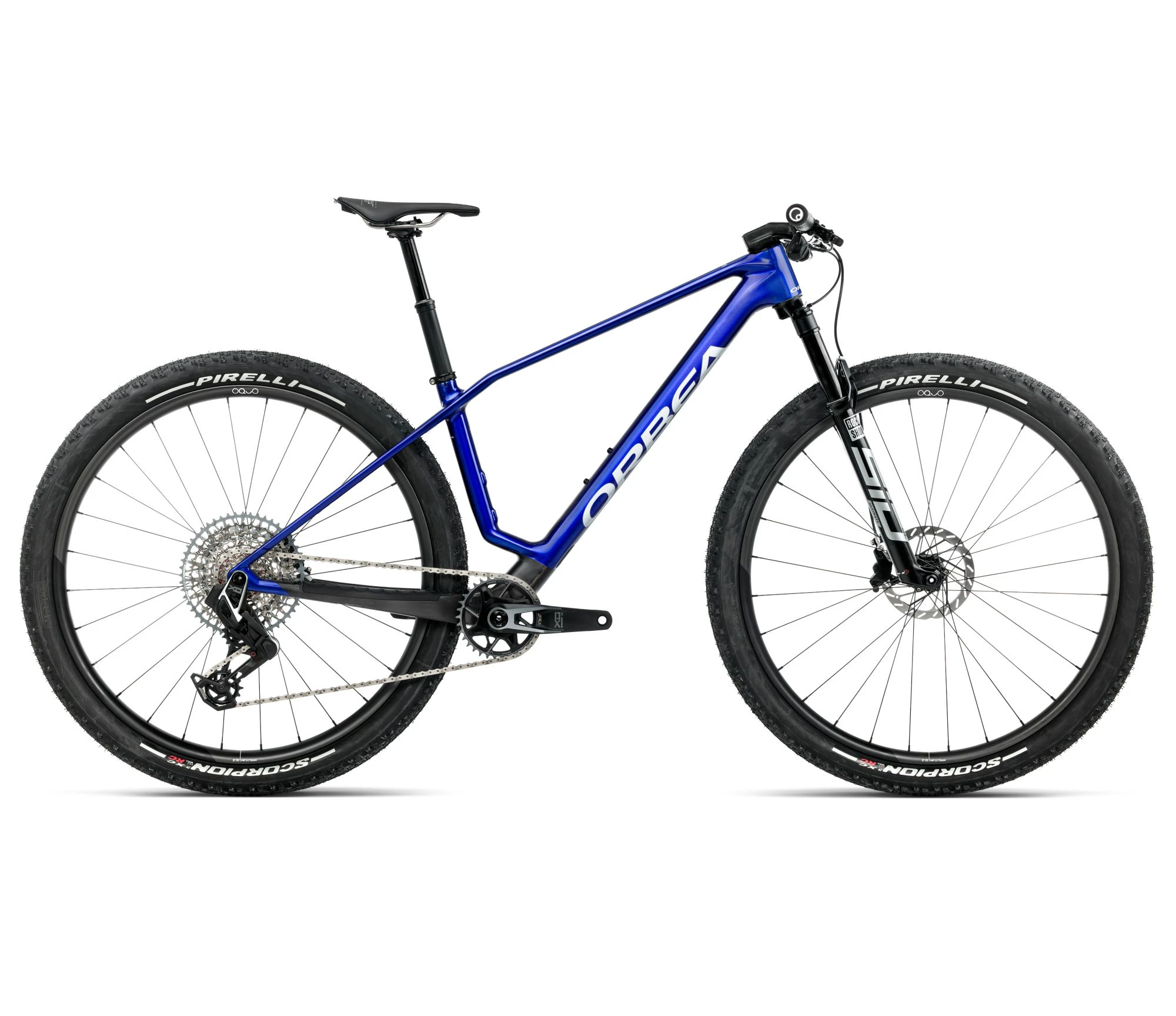 Orbea ALMA M-TEAM AXS (2026) - bicicletă MTB XC hardtail - Cobalt Blue (Gloss) | Carbon Raw (Matt) - 160563