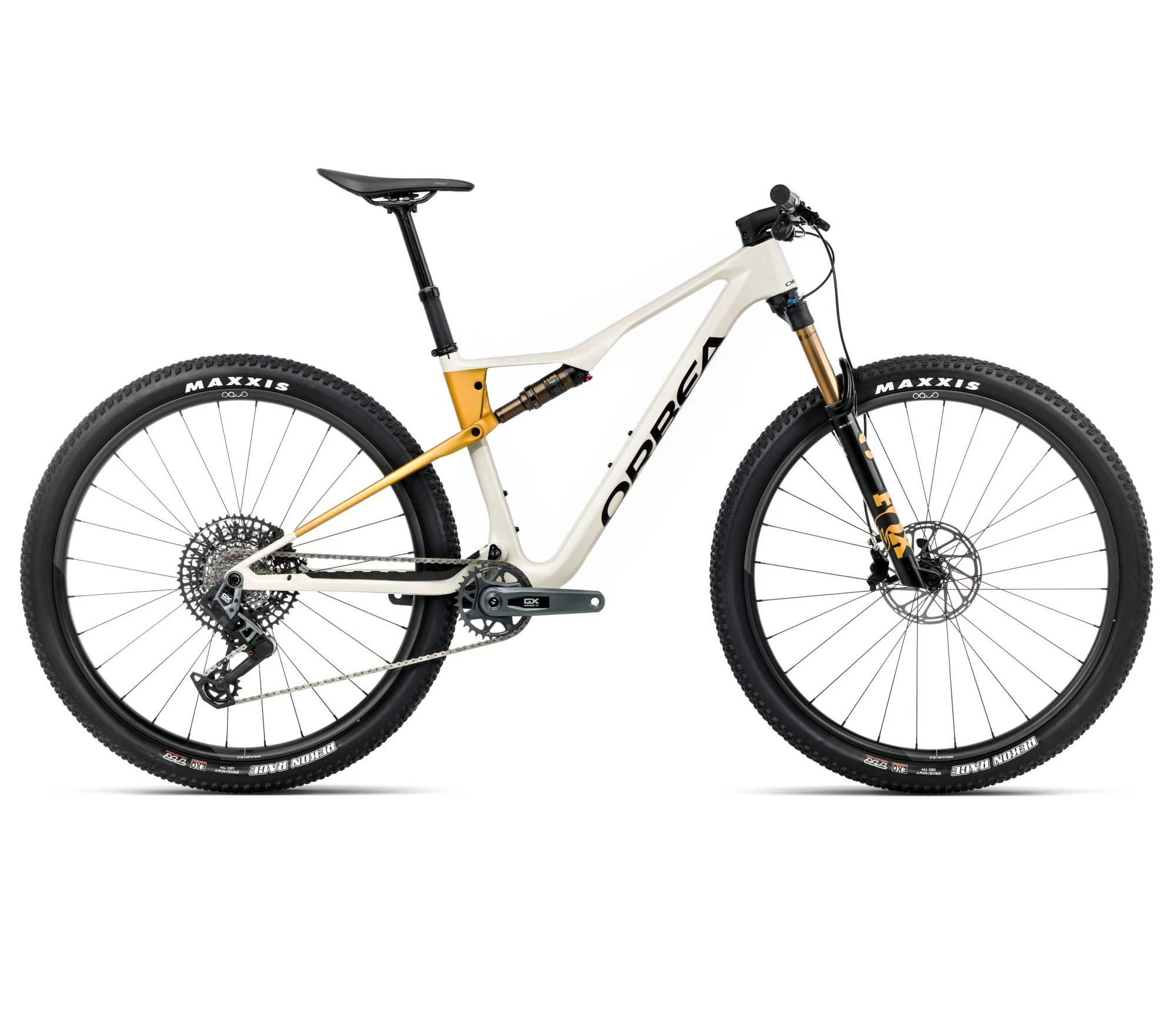 Orbea OIZ M10 AXS (2026) - bicicletă MTB XC full suspension - Ivory White (Gloss) | Bumblebee Yellow (Matt) - 160796