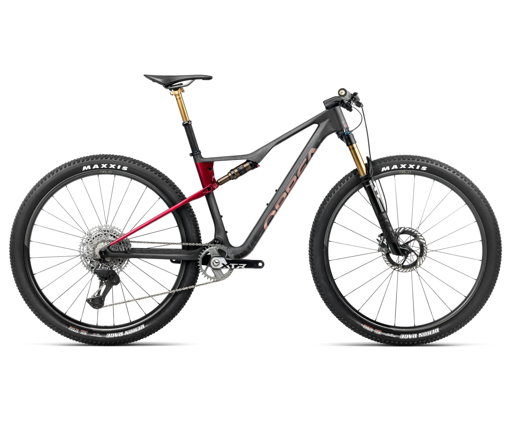 Orbea OIZ M-TEAM FACTORY (2026) - bicicletă MTB XC full suspension - Diamond Carbon View (Matt) | Cherry Red (Gloss) - 160842