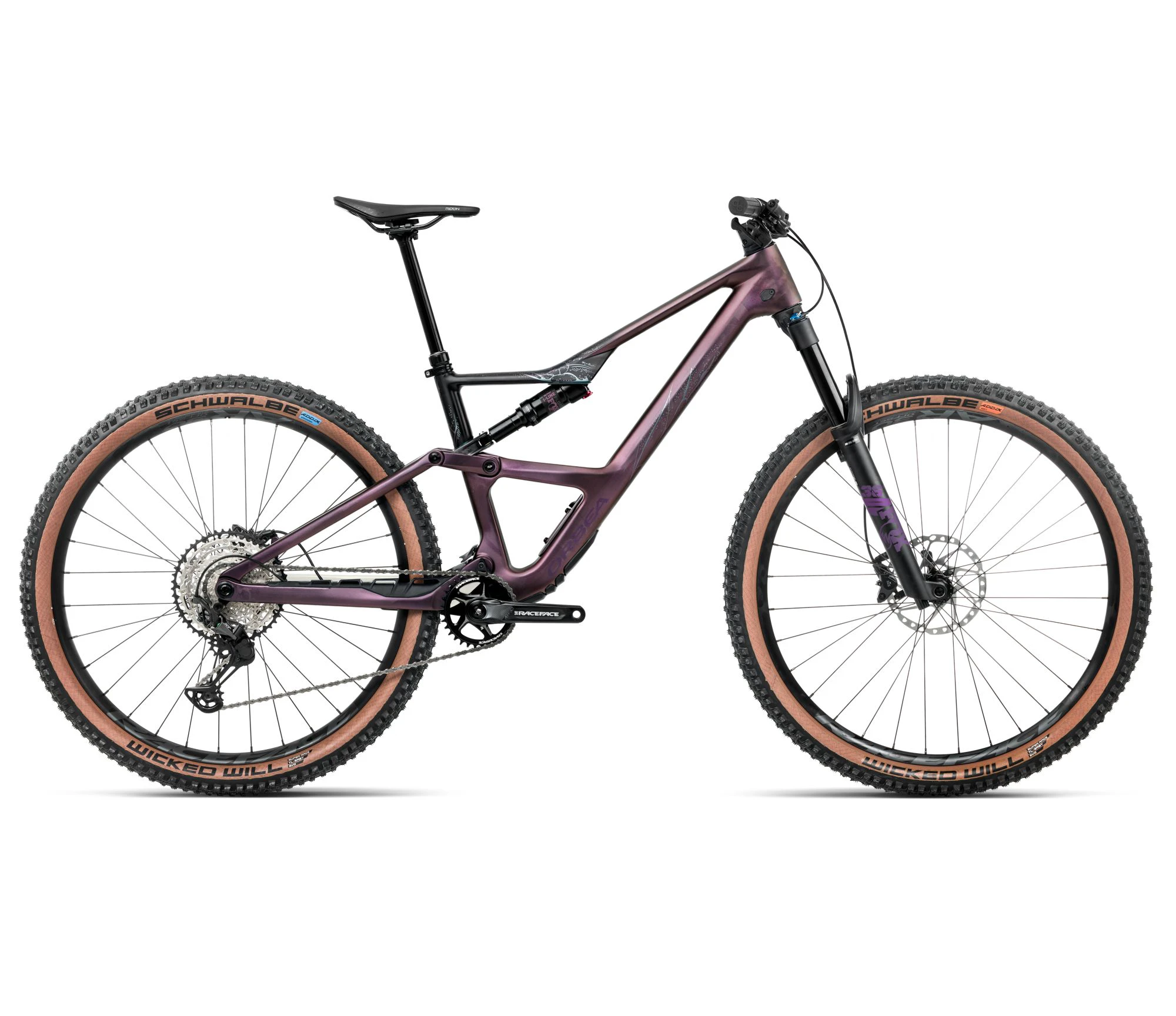 Orbea OCCAM SL M30 (2026) - bicicletă MTB Trail full suspension - Sunset Carbon View | Black (Matt) - 160889