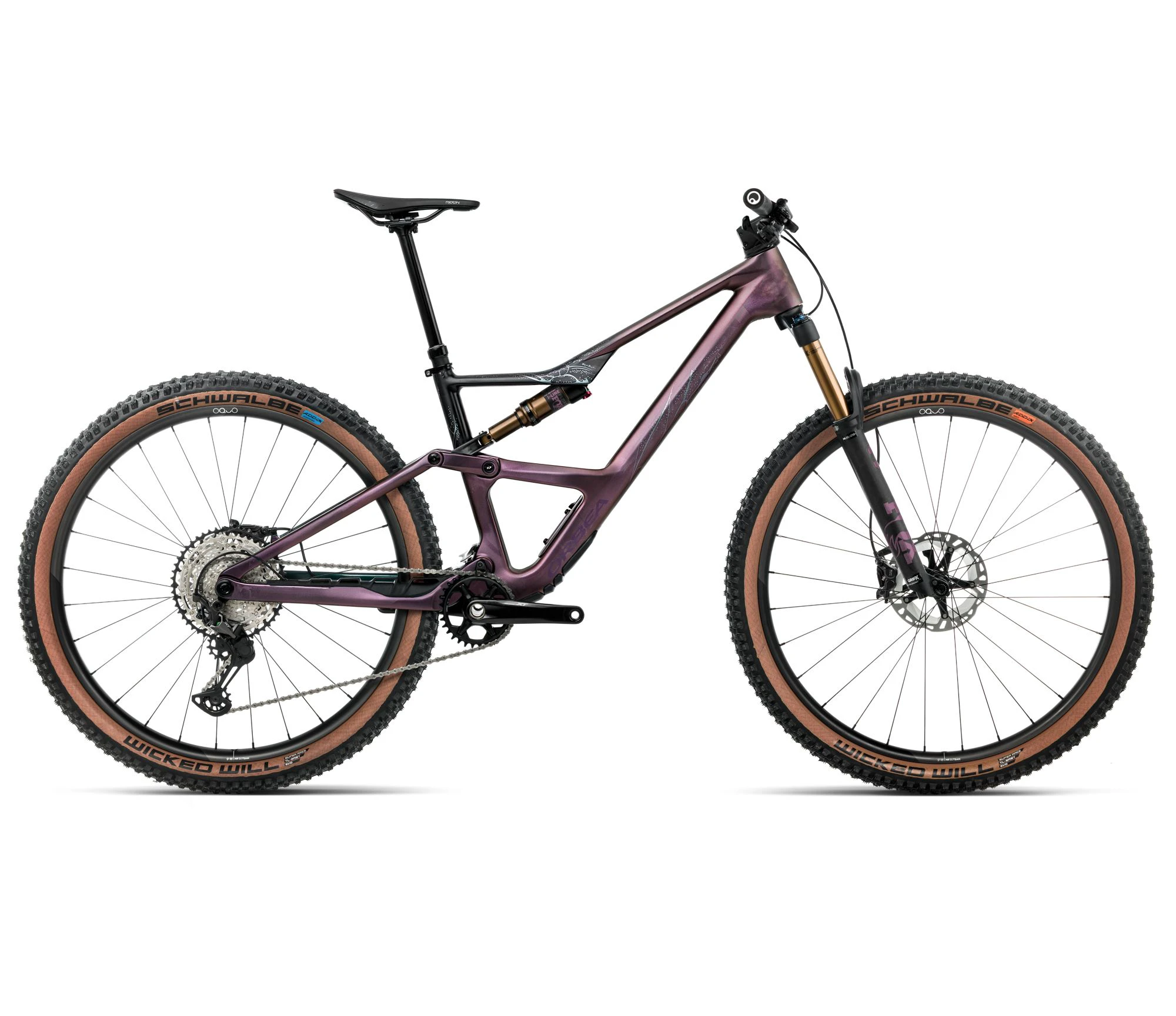 Orbea OCCAM SL M10 (2026) - bicicletă MTB Trail full suspension - Sunset Carbon View | Black (Matt) - 160892