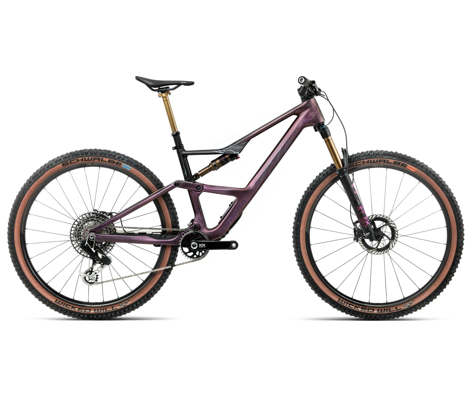 Orbea OCCAM SL M-LTD (2026) - bicicletă MTB Trail full suspension - Sunset Carbon View | Black (Matt) - 160910