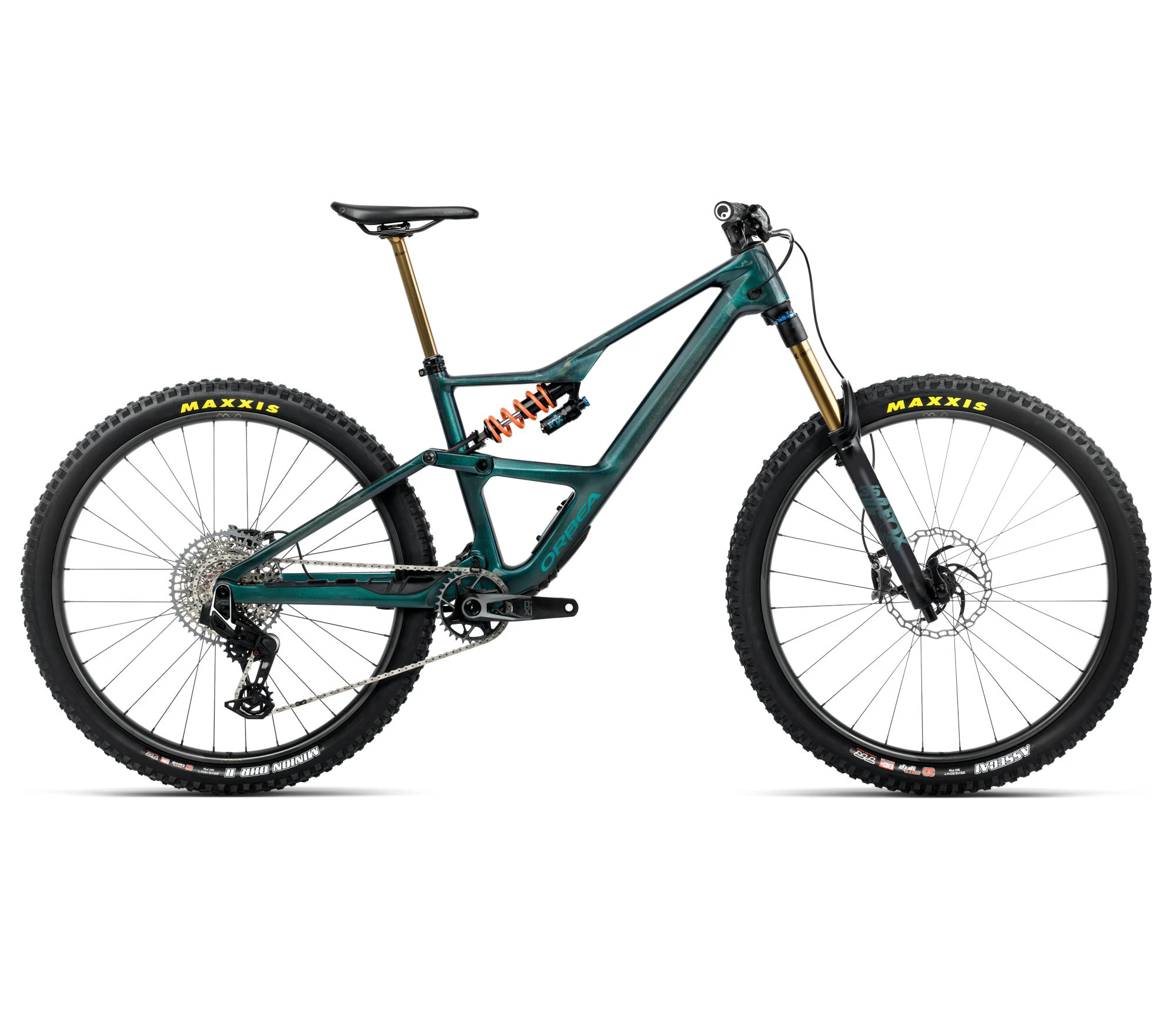 Orbea OCCAM LT M-TEAM (2026) - bicicletă MTB All Mountain full suspension - Escape Green | Carbon View Gloss - 160975
