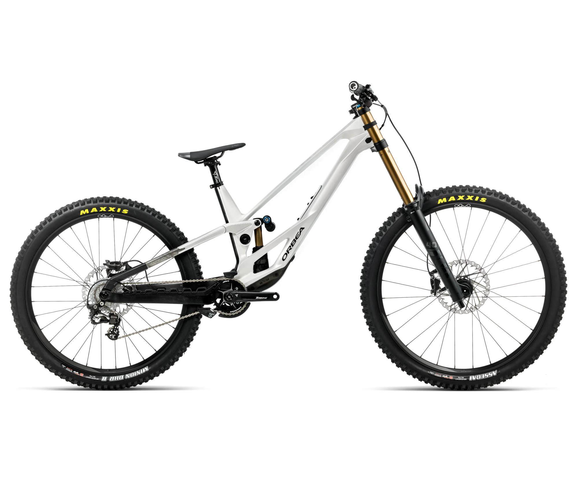 Orbea RALLON 450 E-LTD (2026) - bicicletă MTB Enduro full suspension - White Chich | Diamond Black (Gloss) - Lungime chainstay 450 mm - 161105