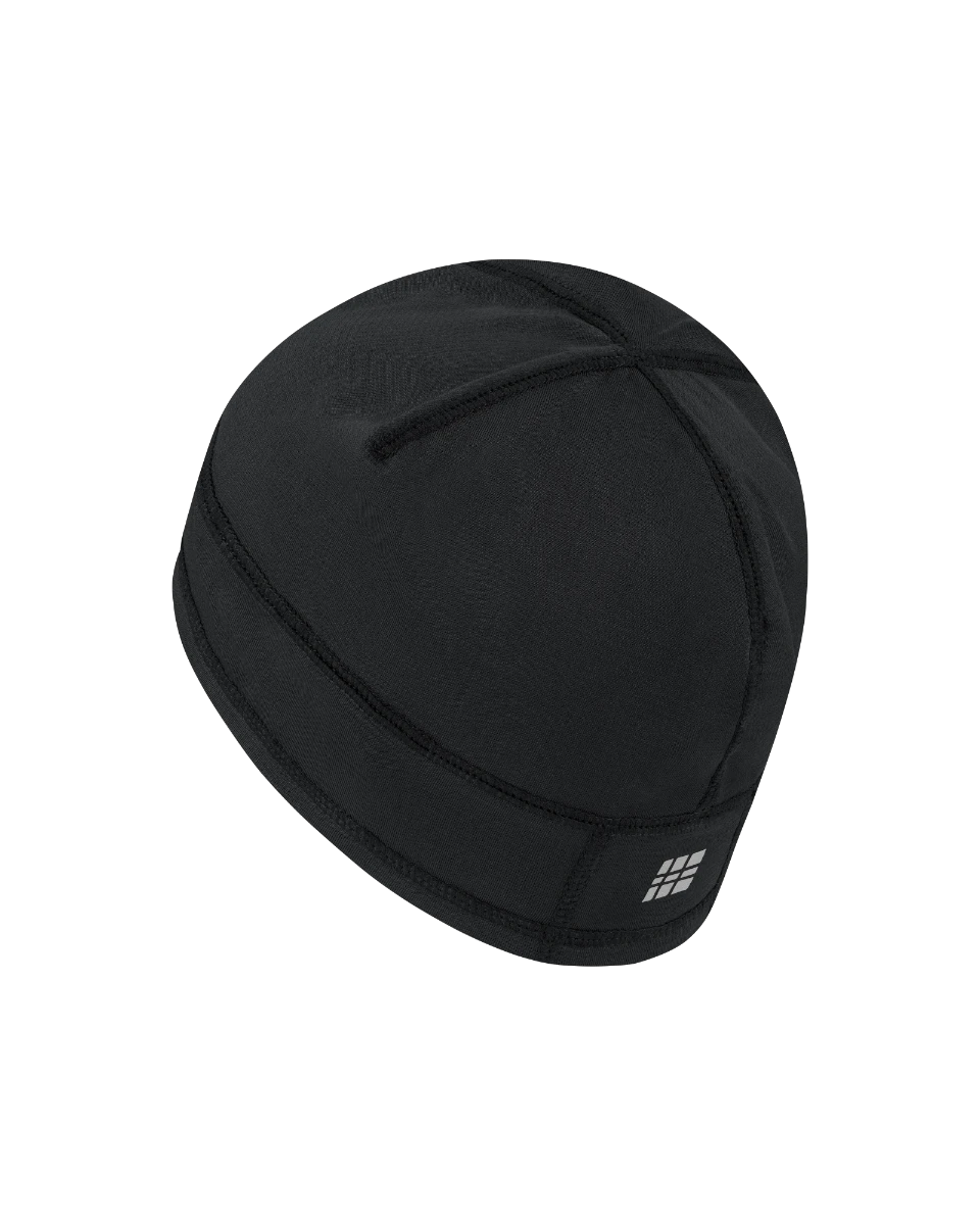 2. Căciulă alergare termală CEP Core Run Thermal Beanie | protecție vânt - black