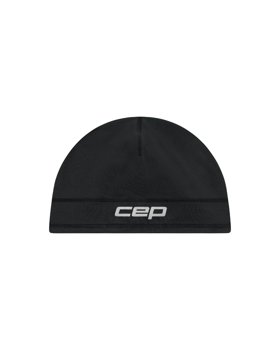 3. Căciulă alergare termală CEP Core Run Thermal Beanie | protecție vânt - black