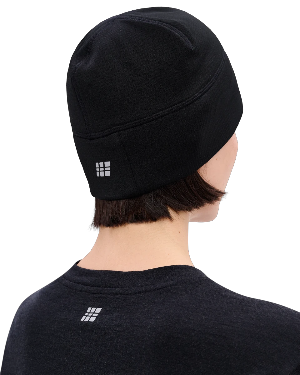 8. Căciulă alergare termală CEP Core Run Thermal Beanie | protecție vânt - black