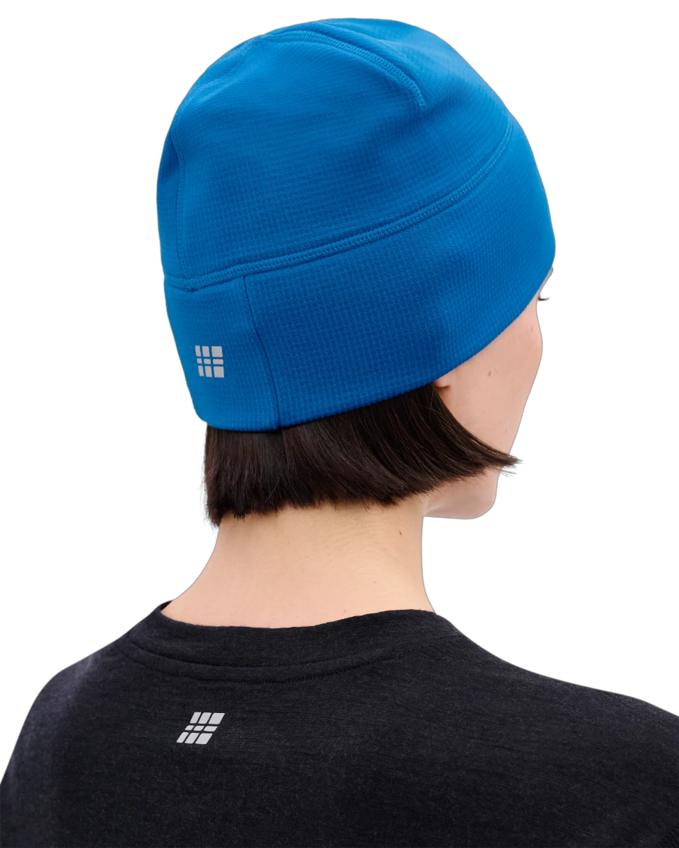 8. Căciulă alergare termală CEP Core Run Thermal Beanie | protecție vânt - blue