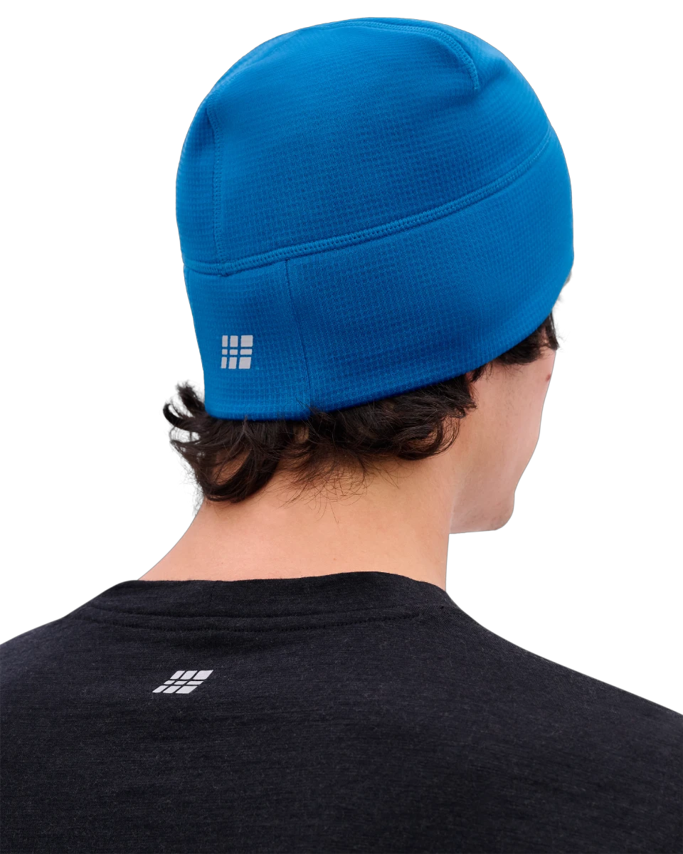 6. Căciulă alergare termală CEP Core Run Thermal Beanie | protecție vânt - blue