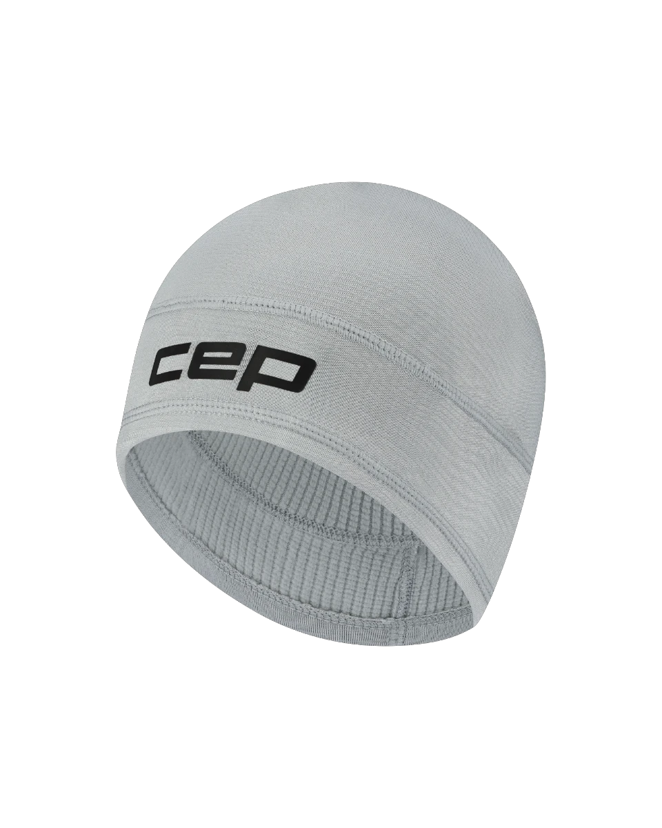 1. Căciulă alergare termală CEP Core Run Thermal Beanie | protecție vânt - grey