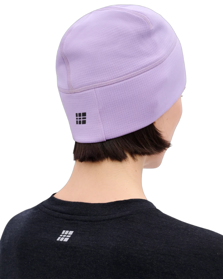 6. Căciulă alergare termală CEP Core Run Thermal Beanie | protecție vânt - liliac