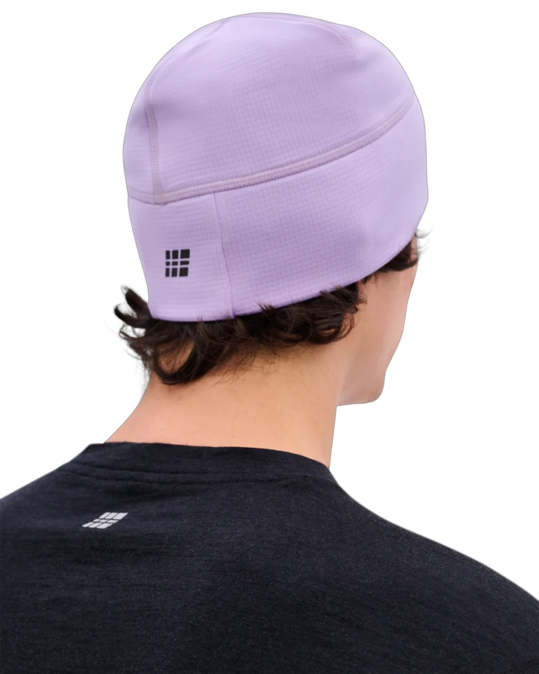 8. Căciulă alergare termală CEP Core Run Thermal Beanie | protecție vânt - liliac