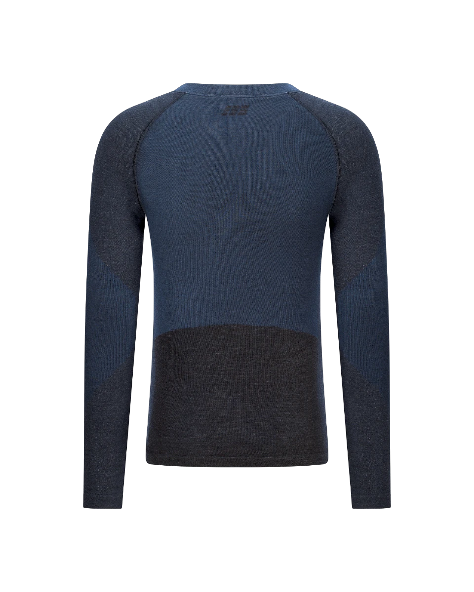 3. Bluză tehnică CEP Ski Merino Base Layer mânecă lungă | lână merino - black