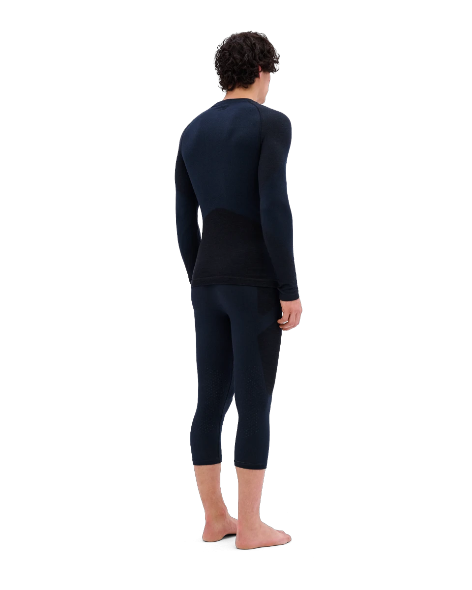 6. Bluză tehnică CEP Ski Merino Base Layer mânecă lungă | lână merino - black