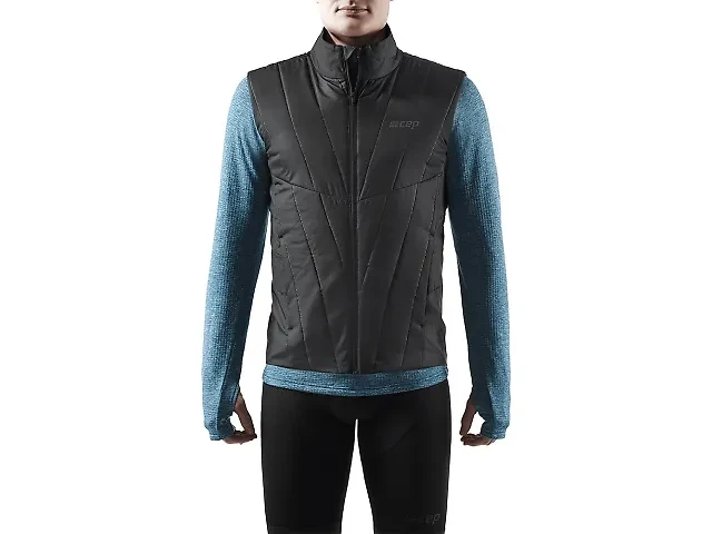 5. Vestă alergare iarnă CEP Winter Run Vest | protecție termică - black