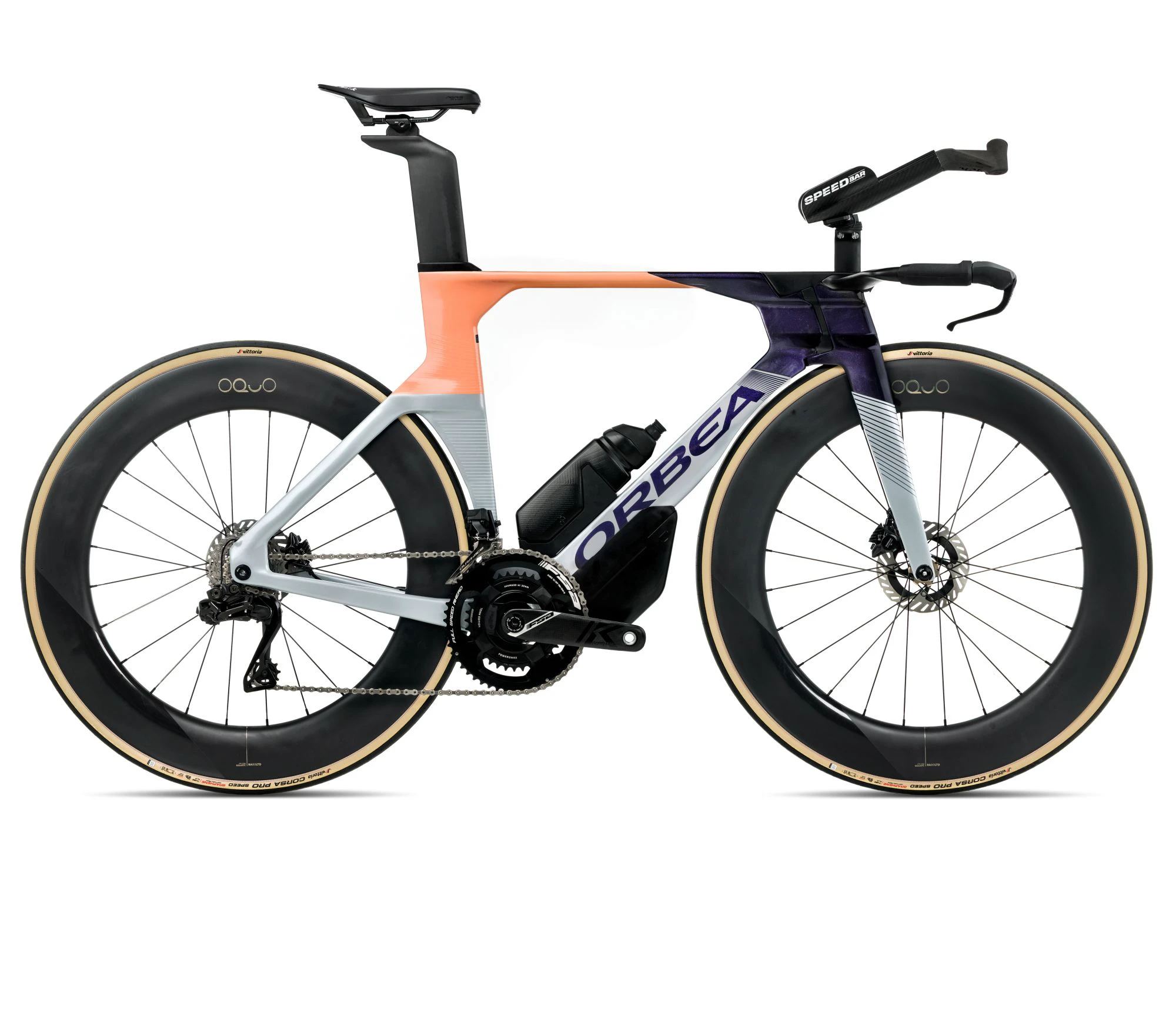 Orbea ORDU M10iLTD UCI (2026) - bicicletă șosea triatlon - Halo Silver | Tanzanite | Orange Cloud (Gloss) - 161291