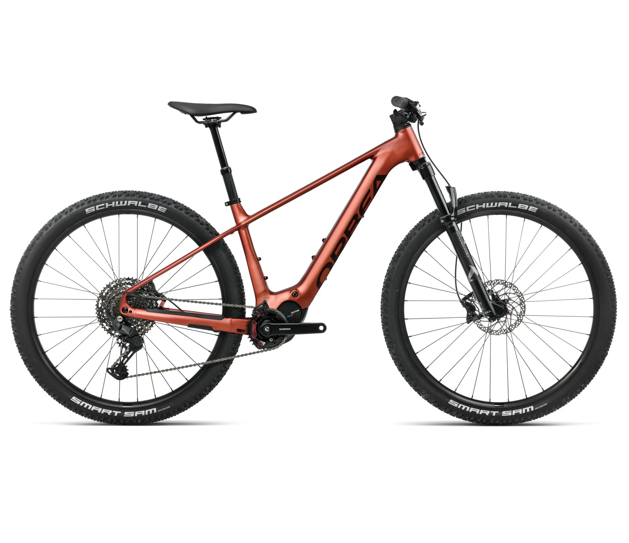 Orbea URRUN 20 (2026) - bicicletă electrică MTB hardtail - Mars Red (Matt) | Cosmic Bronze (Gloss) - 162538