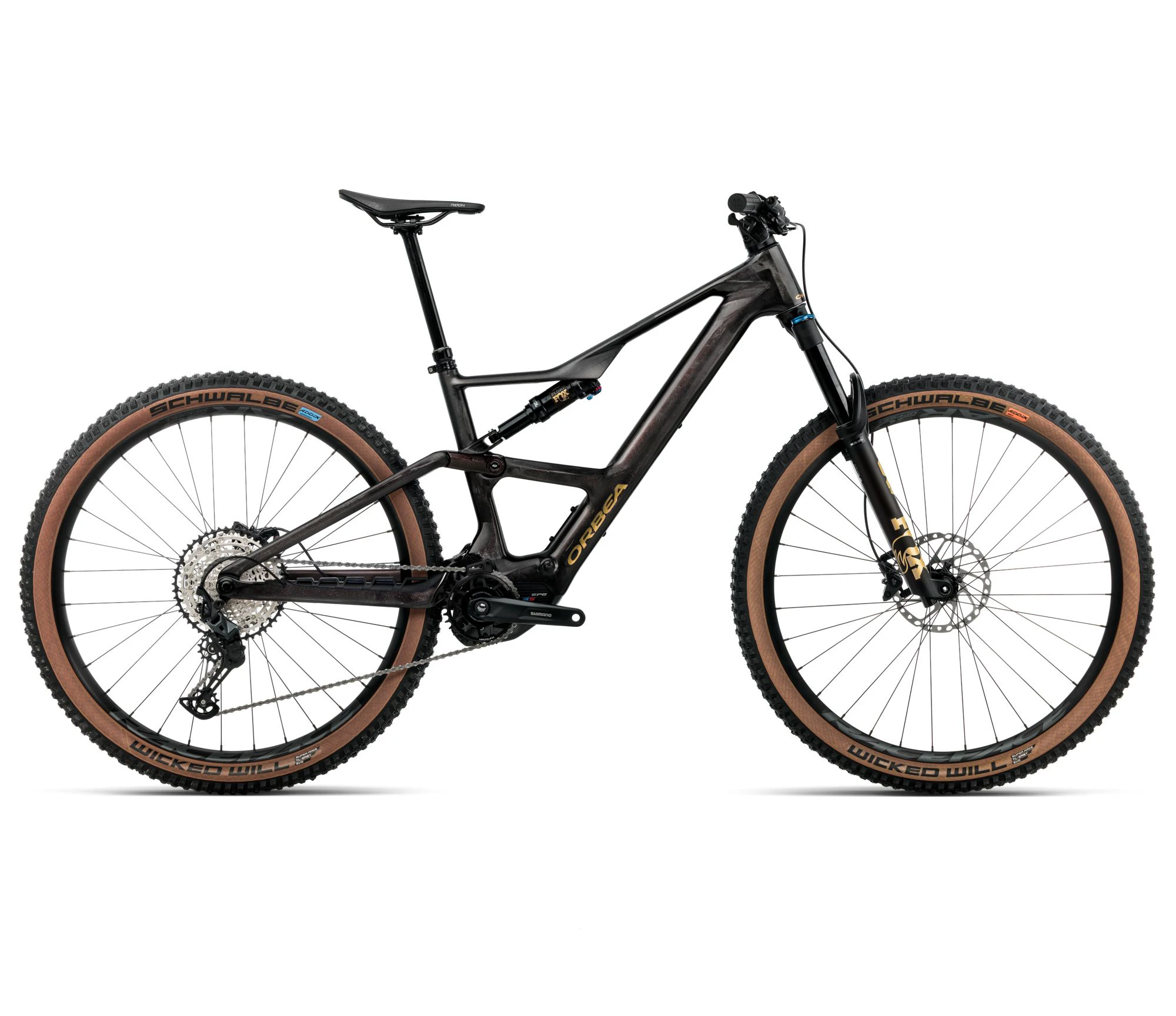 Orbea RISE SL M20 630W (2026) - bicicletă electrică eMTB Trail - Cosmic Carbon View | Golden Sand (Gloss) - 162608
