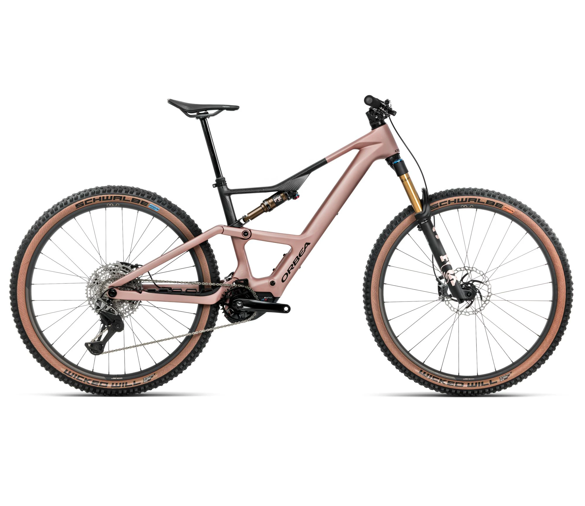 Orbea RISE SL M-LTD 420W (2026) - bicicletă electrică eMTB Trail - Desert Rose | Carbon Raw (Matt) - 162603